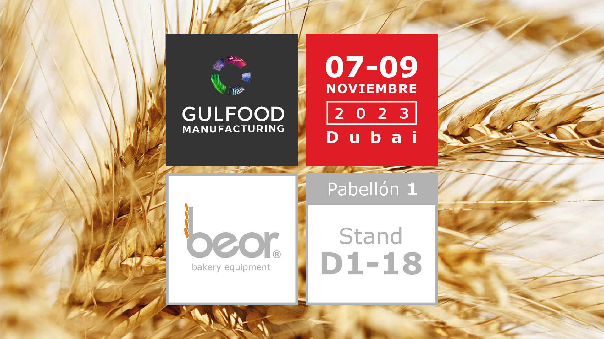 Gulfood Manufacturing 2023 en Dubai Beor Bakery Equipment