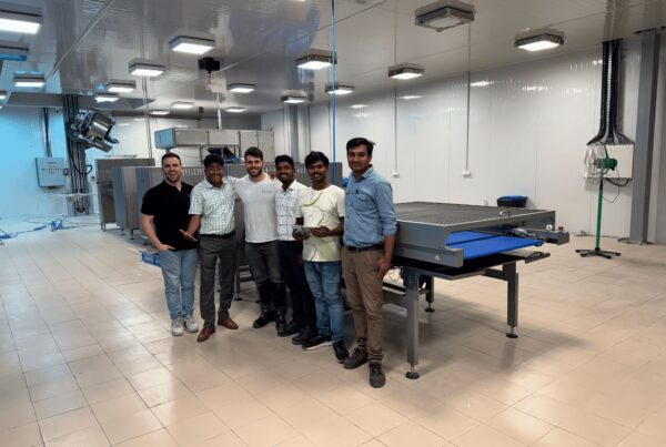 first installation in india gaudi, innovative baking technology. Línea multiproducto Gaudí instalada en India