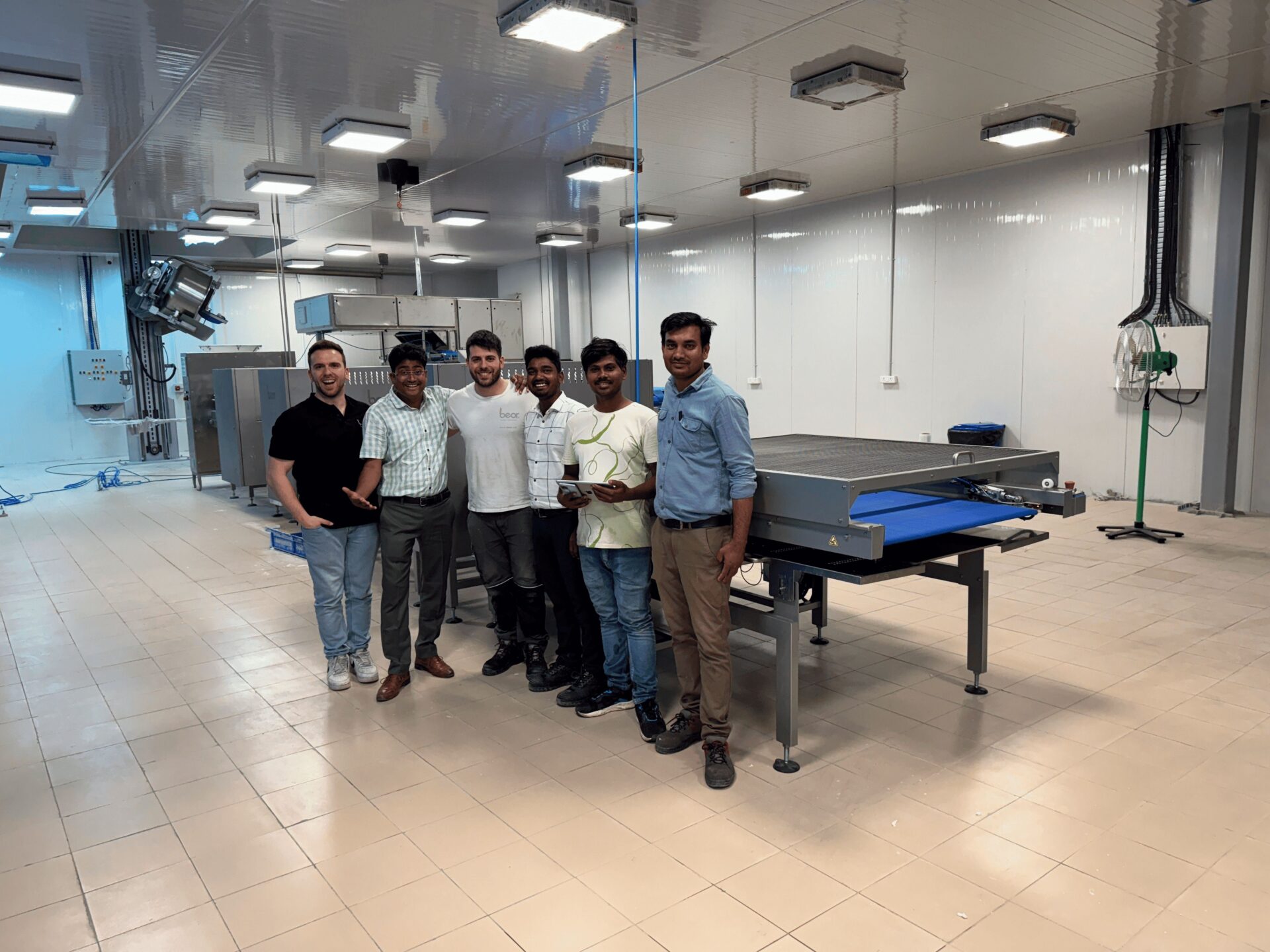 first installation in india gaudi, innovative baking technology. Línea multiproducto Gaudí instalada en India